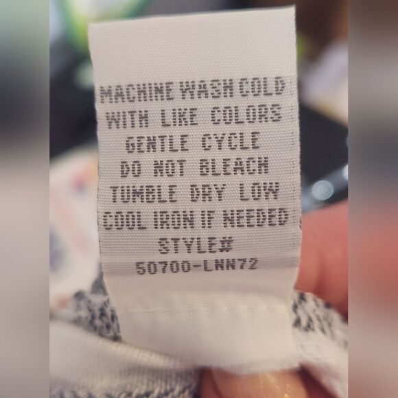 NWT April Kiss XL Striped White Gray Pockets LINEN Blend Wide Legs Women’s Pants - Picture 10 of 10